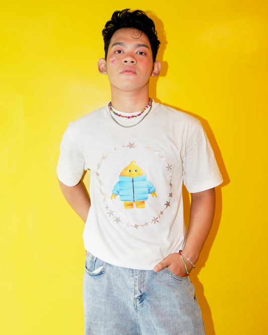 Butter Baby White T-Shirt - Puffer Jacket