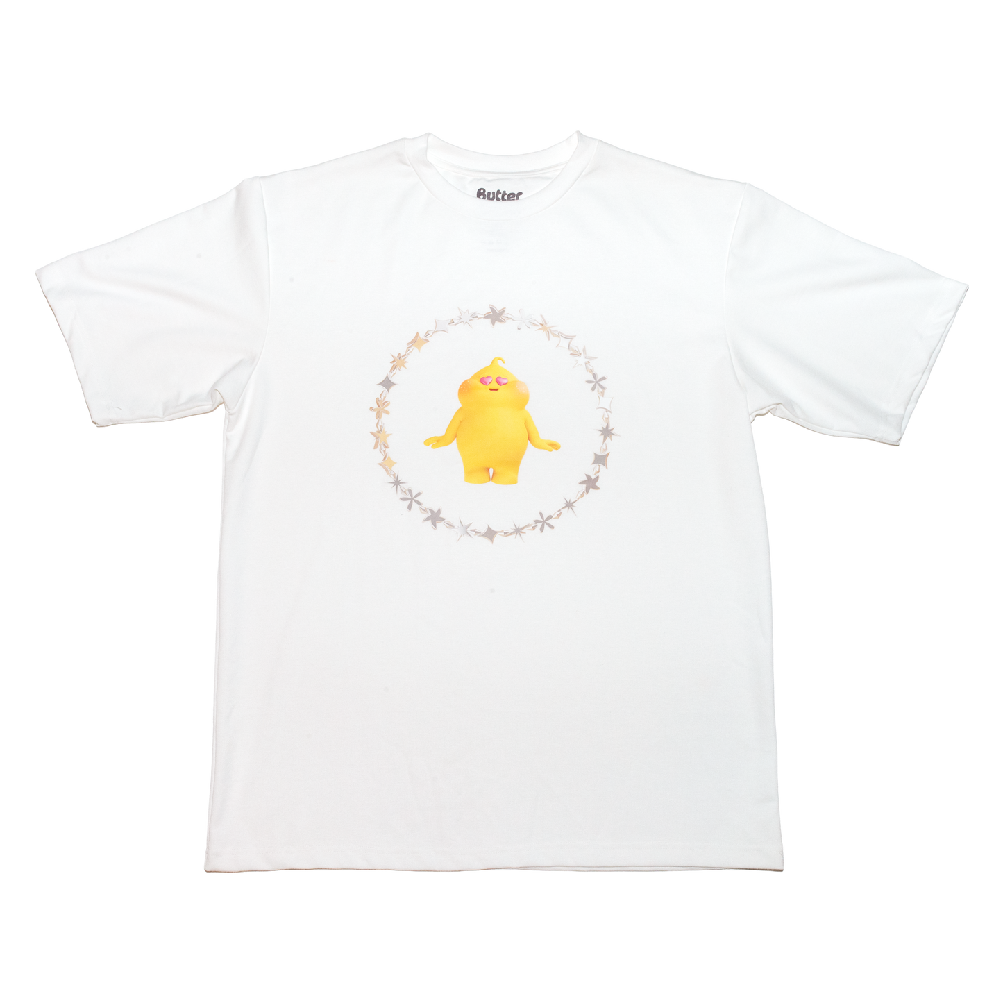 Butter Baby White T-Shirt - Heart Eyes
