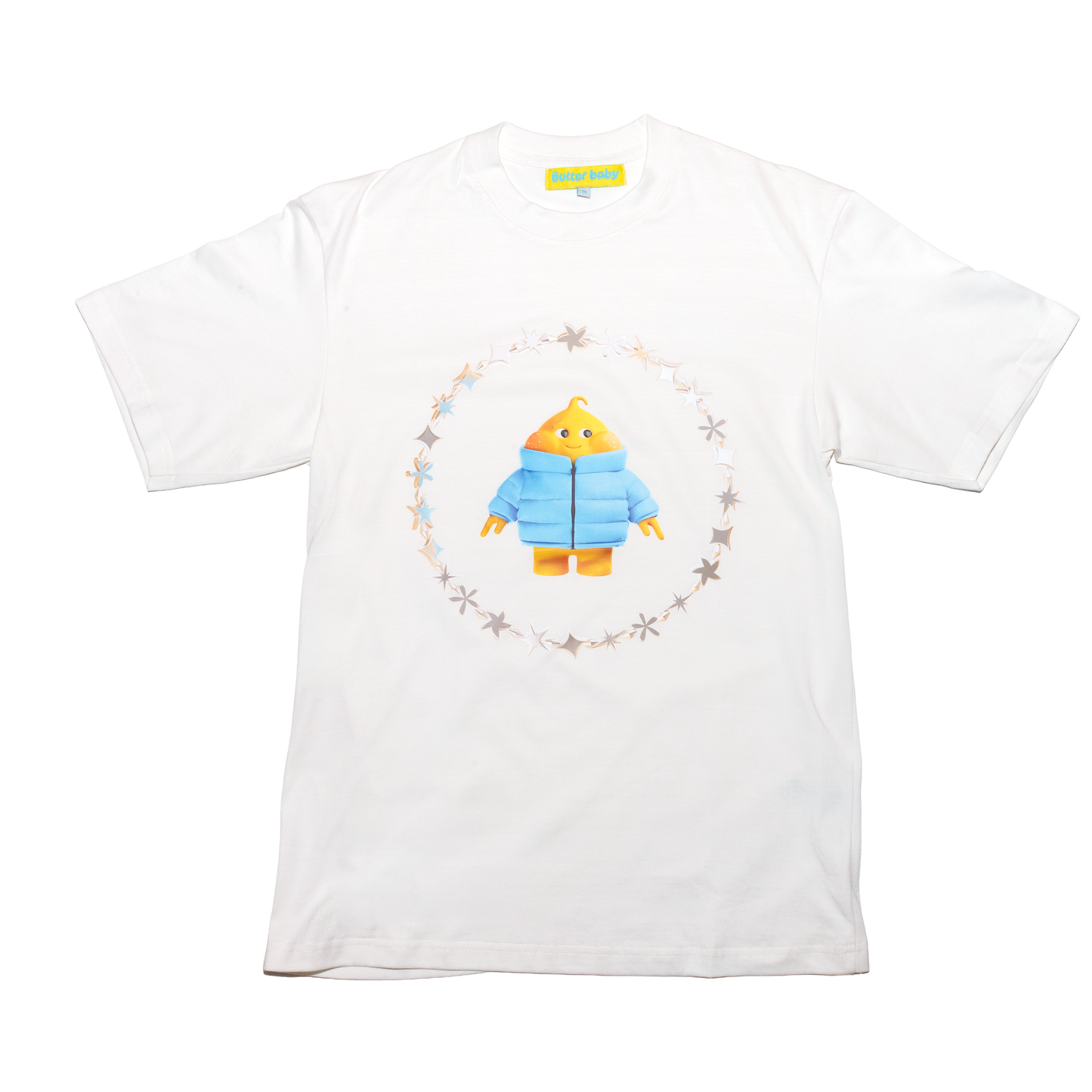 Butter Baby White T-Shirt - Puffer Jacket