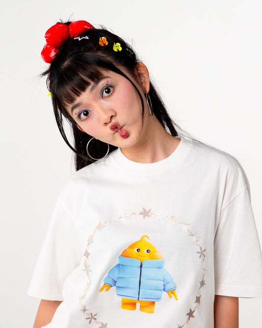 Butter Baby White T-Shirt - Puffer Jacket
