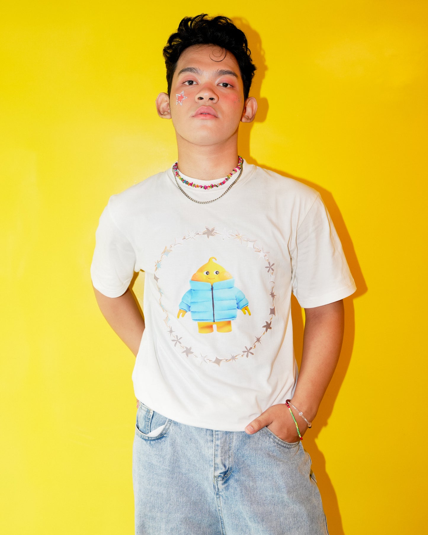 Butter Baby White T-Shirt - Puffer Jacket