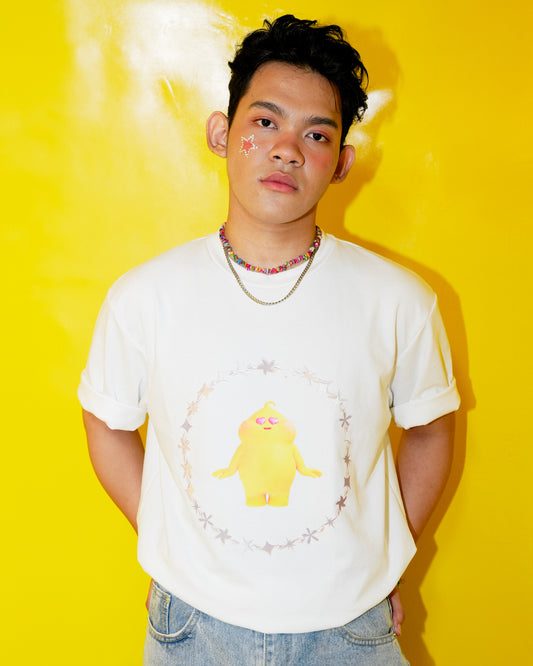 Butter Baby White T-Shirt - Heart Eyes