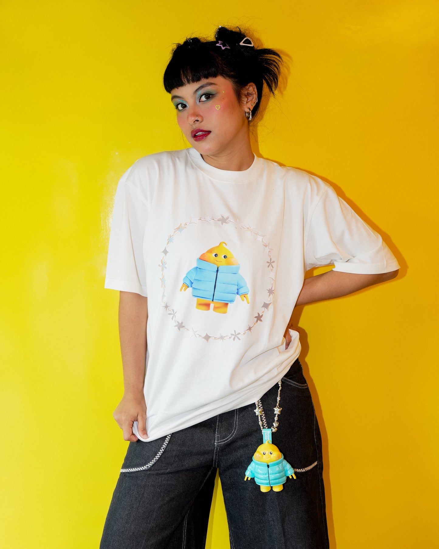 Butter Baby White T-Shirt - Puffer Jacket